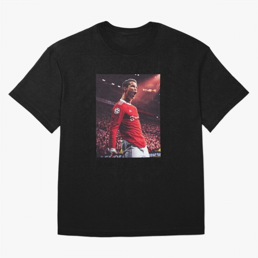 Cristiano Ronaldo CR7 Manchester Home 202122,Ronaldo Gifts, Ronaldo Best Selling , Ronaldo Top Item Oversized T-Shirt Feel the Trophy Chase of FIFA World Cup 2026 Spirit, Centered on England, France and Netherlands, Cristiano Ronaldo, Supporter