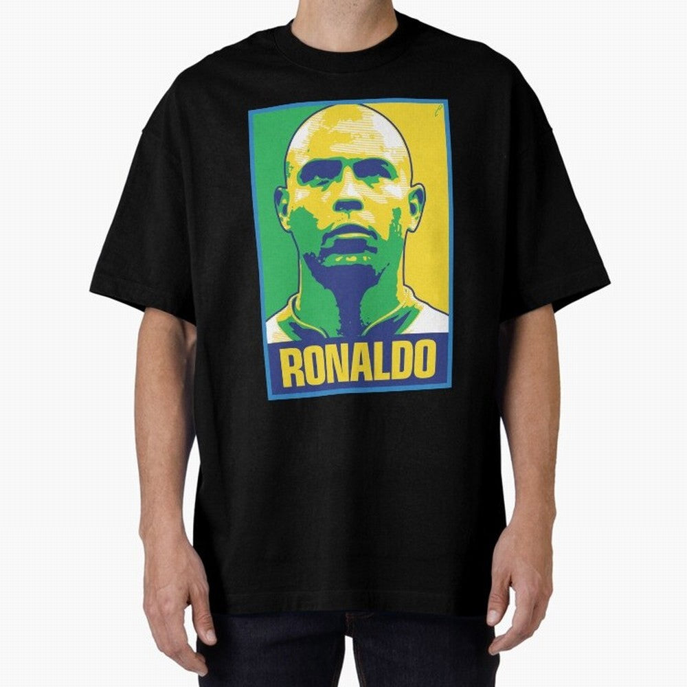 Ronaldo - BRAZIL Oversized T-Shirt Honor the Beautiful Game during FIFA World Cup 2026 Group Stage Capturing Cristiano Ronaldo, Argentina and Brazil Energy, Soccer Culture, Superstar Moments, National Team Dreams and Competitive Fire; Great for