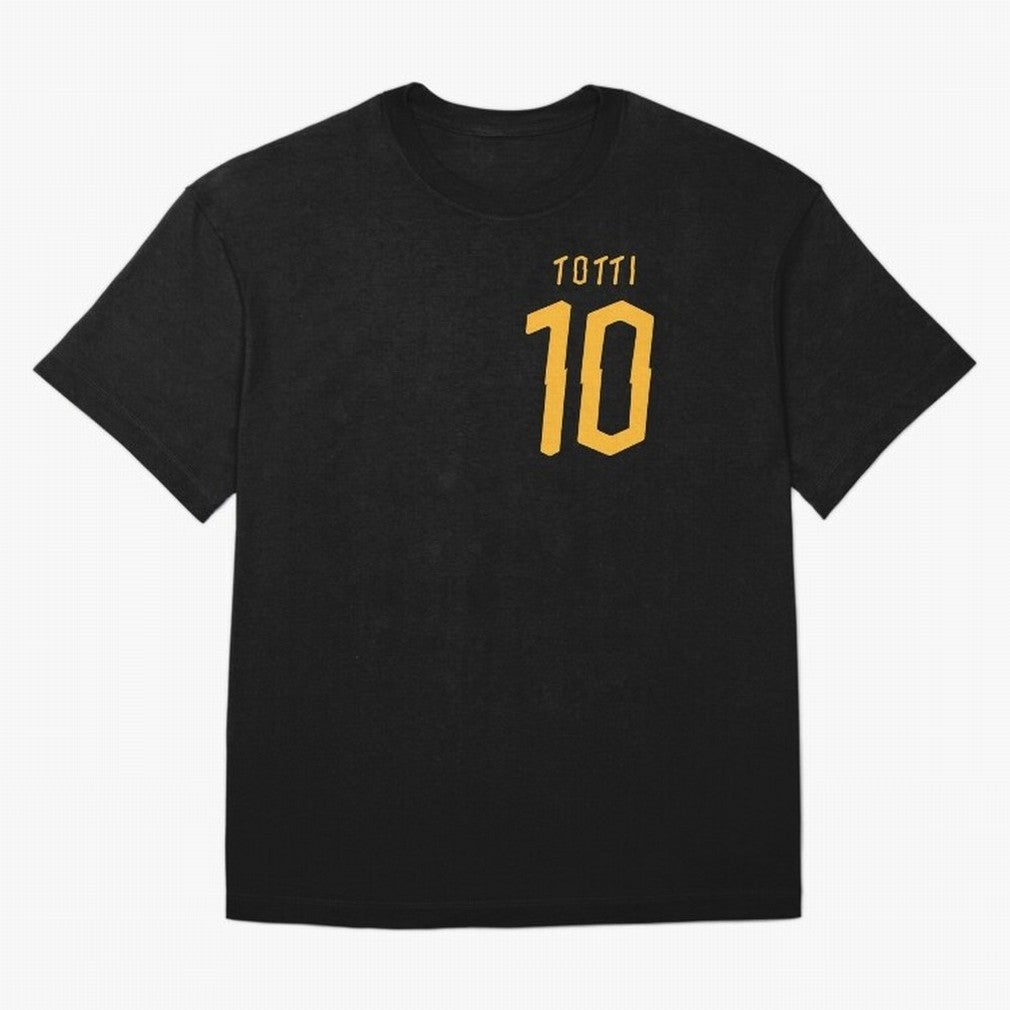 Totti 2020 Oversized T-Shirt Share the Excitement of Match Day Hype around FIFA World Cup 2026, CR7 and Messi, Portugal, Spain and Germany, Vintage Soccer Flavor, Modern Football Stars, National Flags and Final Night Emotion; Great for Supporters