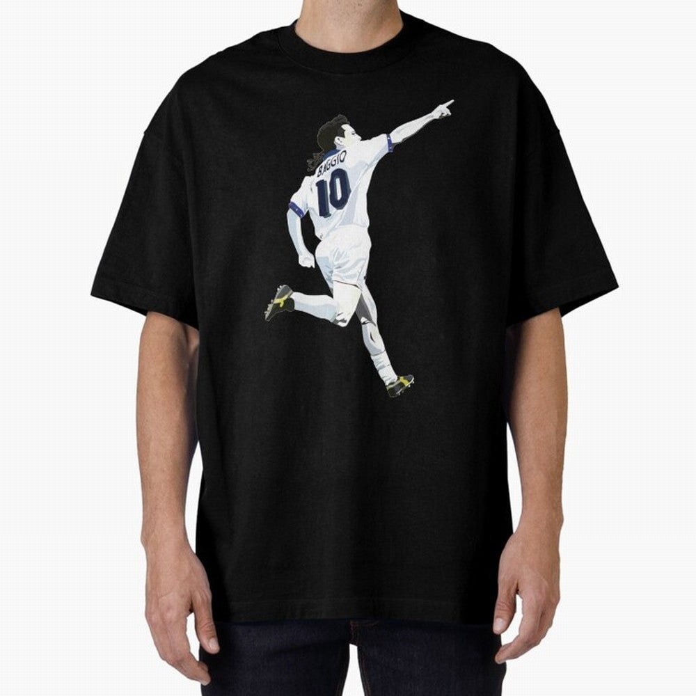 Roberto Baggio - Italy | Mbappe gift Oversized T-Shirt Relive the Noise and Pride of FIFA World Cup 2026 Inspired by Haaland, Portugal, Spain and Germany Energy, Game Day Rituals, Football Legends, Country Pride and the Road to the Final; Perfect