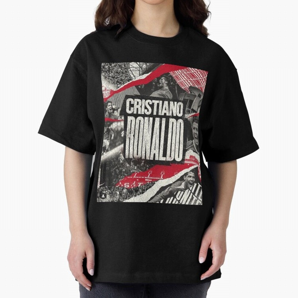 Welcome back to Manchester Oversized T-Shirt Join the Global Buzz around Match Day Hype around FIFA World Cup 2026 USA Canada Mexico, Mbappe, Brazil, Portugal and Argentina, Vintage Soccer Flavor, Modern Football Stars, National Flags and Final