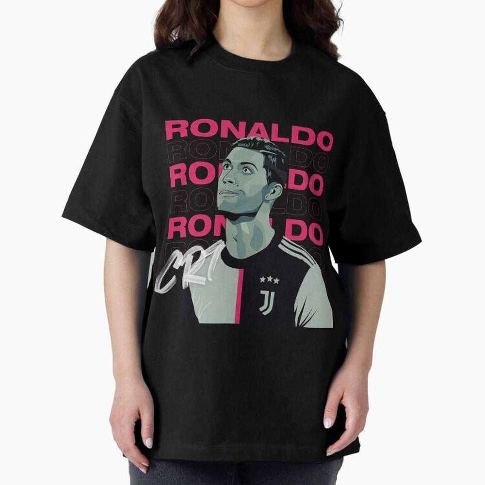 Ronaldo Oversized T-Shirt Spotlight Match Day Hype around FIFA World Cup 2026 USA Canada Mexico, Neymar, Haaland and Cristiano Ronaldo, England, France and Netherlands, Fan Favorite Moments, National Team Passion, Big Match Drama and Soccer