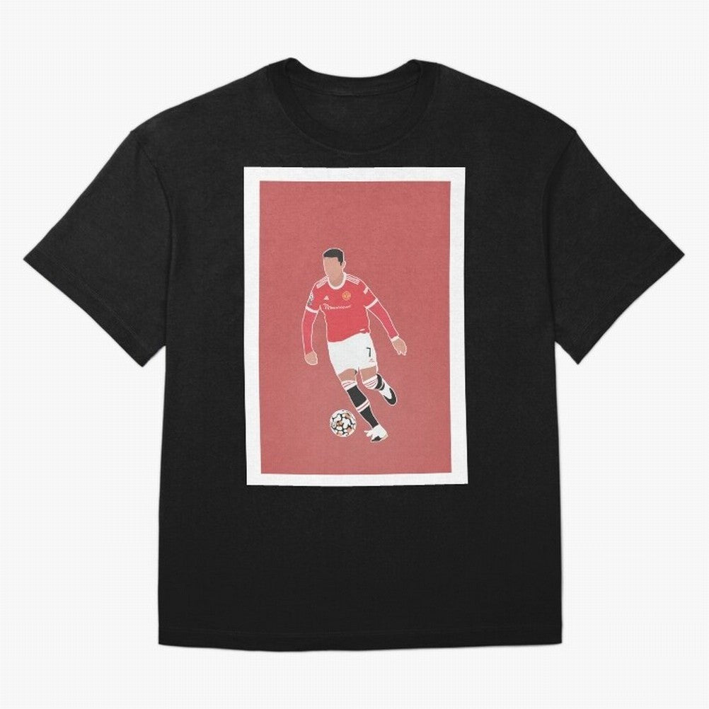 Cristiano Ronaldo 2 Oversized T-Shirt Fuel Your Fan Pride for Global Football Passion for FIFA World Cup 2026 USA Canada Mexico, Capturing Messi, France and Portugal, Championship Spirit, Famous Goals, Roaring Crowds and International Football