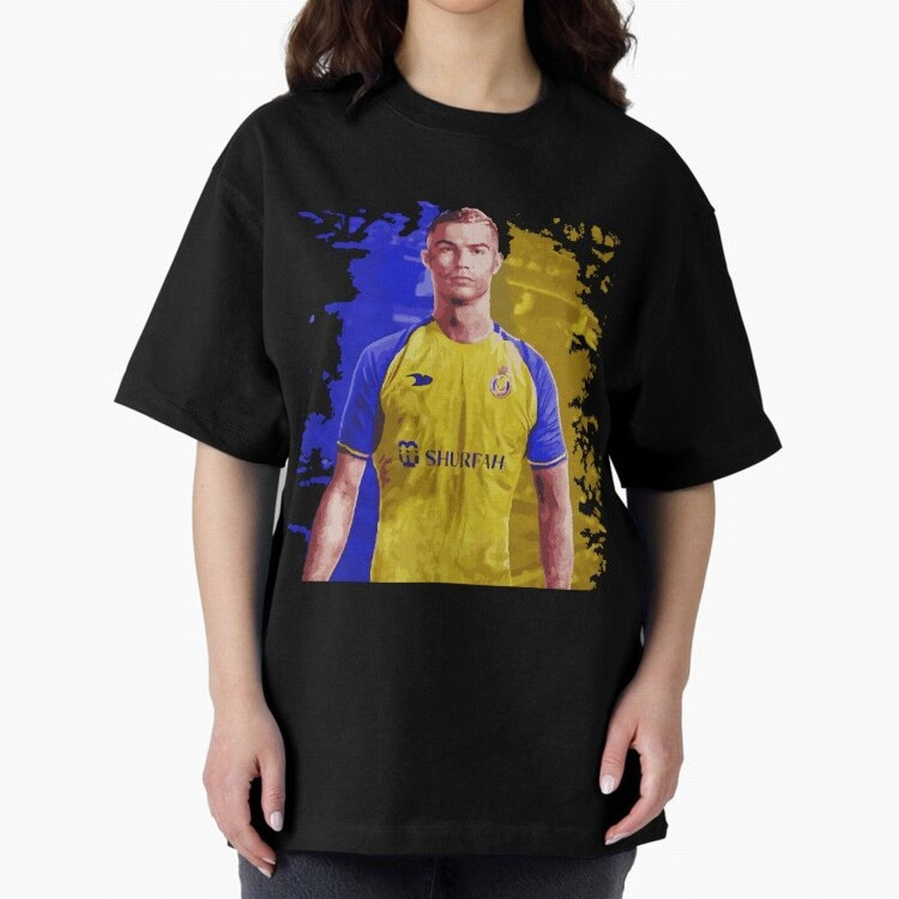 Ronaldo CR7 al nassr Oversized T-Shirt Fuel Your Fan Pride for FIFA World Cup 2026 Group Stage Filled with Cristiano Ronaldo, Haaland and CR7, Brazil, Portugal and Argentina Energy, Tournament Hype, Historic Matchups, Family Viewing Parties and