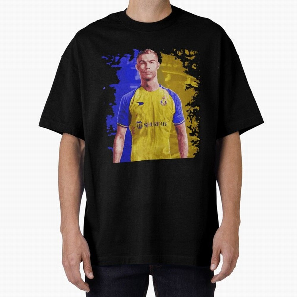 Ronaldo CR7 al nassr Oversized T-Shirt Fuel Your Fan Pride for FIFA World Cup 2026 Group Stage Filled with Cristiano Ronaldo, Haaland and CR7, Brazil, Portugal and Argentina Energy, Tournament Hype, Historic Matchups, Family Viewing Parties and