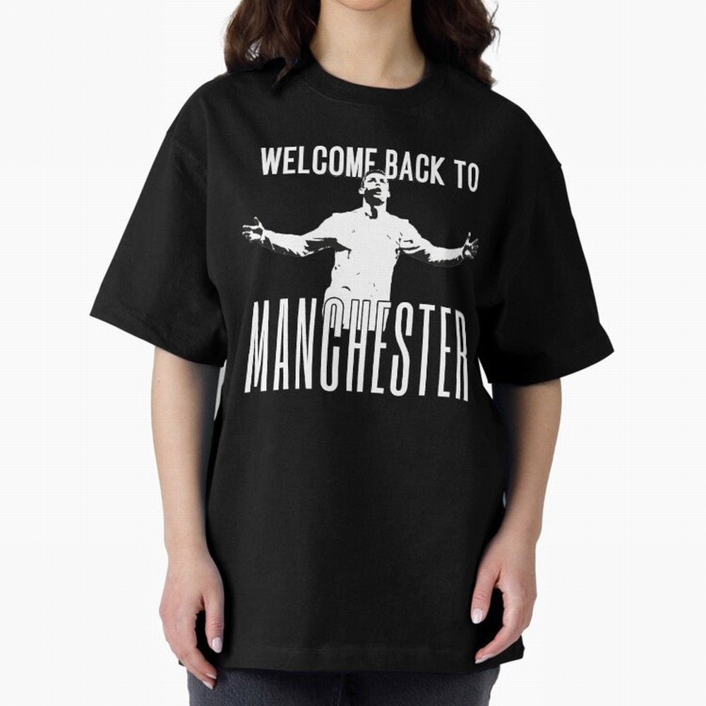Welcome back to Manchester Ronaldo Oversized T-Shirt Carry National Pride through the FIFA World Cup 2026 Journey through Cristiano Ronaldo Highlights, Brazil, Portugal and Argentina Pride, Goal Celebration Energy, Supporter Heritage, Football