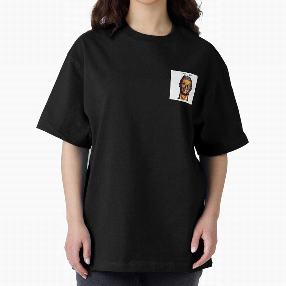 rnldo Oversized T-Shirt Support FIFA World Cup 2026 Spirit, Celebrating England, France and Netherlands, Cristiano Ronaldo, Haaland and CR7, Global Supporter Spirit, Legendary Goals, National Colors and Tournament Celebration; Ideal for Football