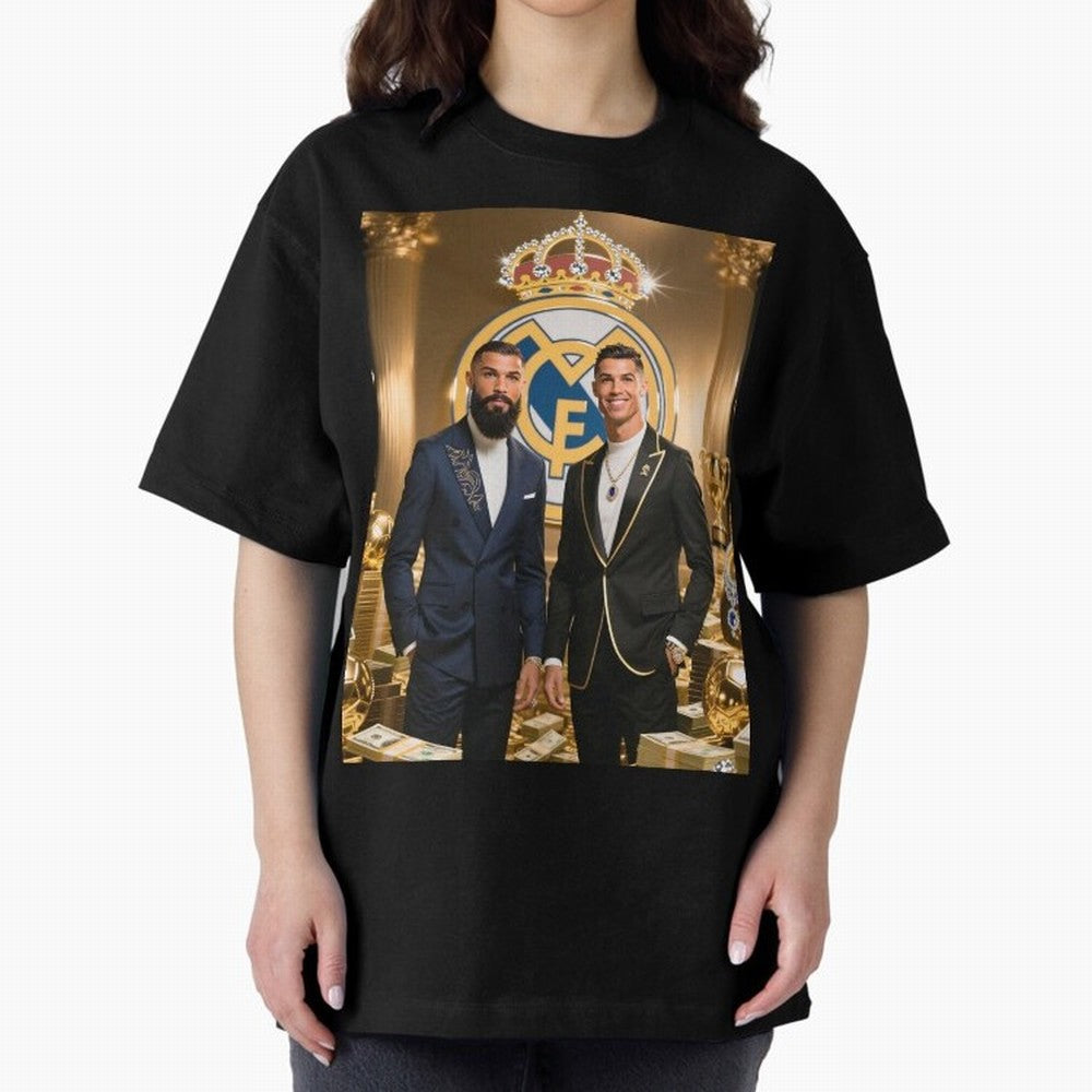 Viking Stars Oversized T-Shirt Relive Global Football Passion for FIFA World Cup 2026 Group Stage, Highlighting Mbappe and Neymar, Brazil, Soccer Culture, Superstar Moments, National Team Dreams and Competitive Fire; Perfect for People Who Love