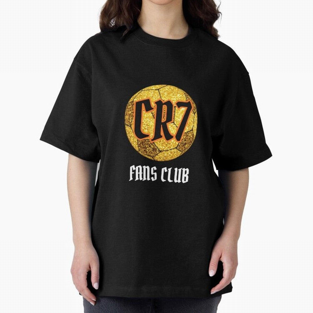 CR7 BLK 2 Oversized T-Shirt Celebrate Every Goal in the FIFA World Cup 2026 Journey through Haaland and Mbappe Highlights, Portugal, Spain and Germany Pride, Tournament Hype, Historic Matchups, Family Viewing Parties and Global Sports Pride; Made