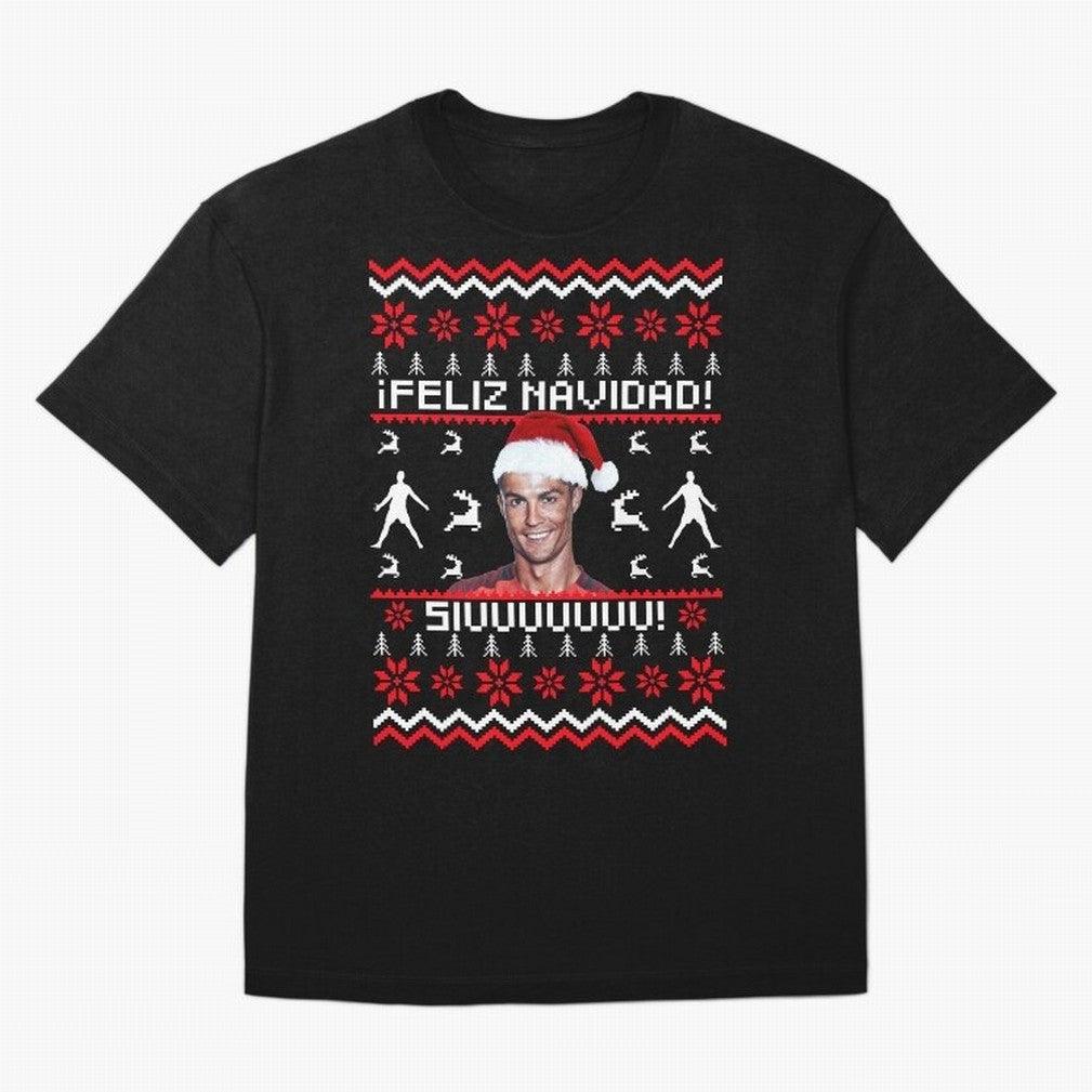 Cristiano Ronaldo El Bicho SIUU Ugly Sweater Oversized T-Shirt Celebrate Global Passion for Match Day Hype around FIFA World Cup 2026 Group Stage, Neymar, England and Germany, Football Passion, Legendary Performances, Festival Vibes and Supporter