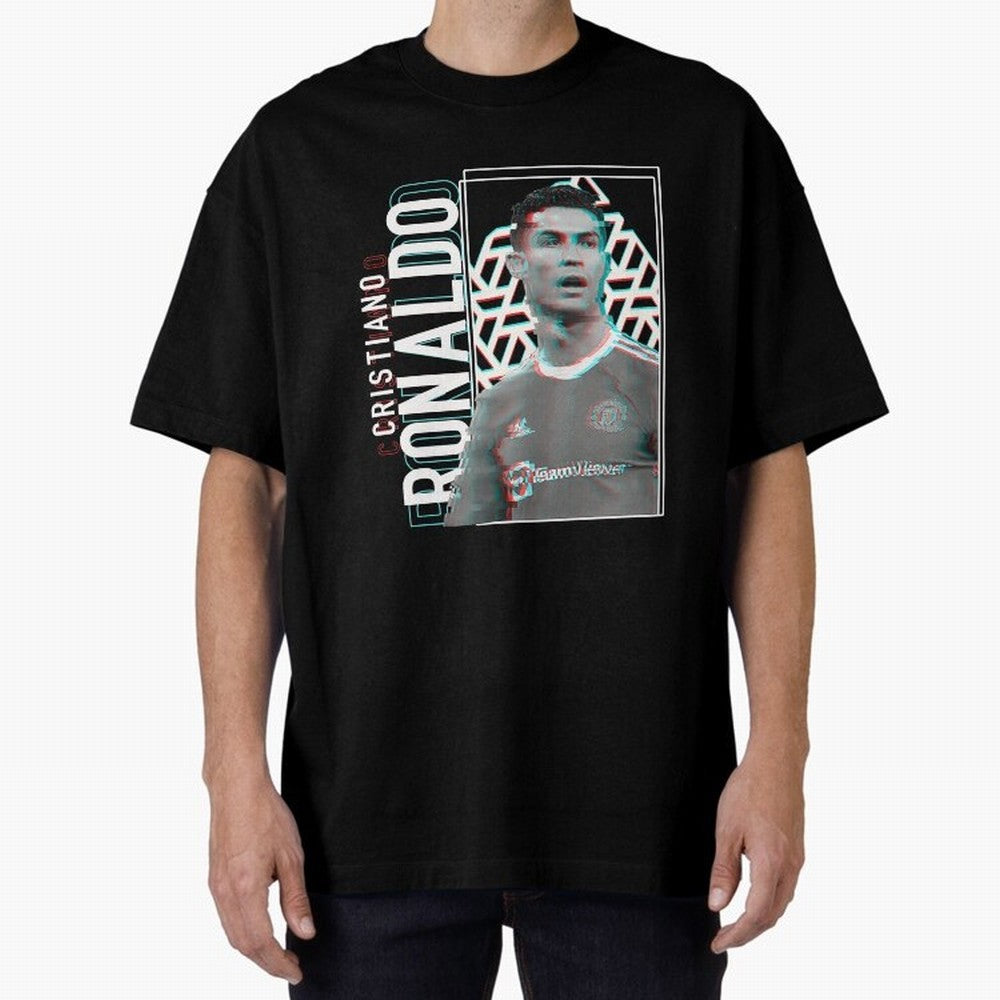 Cristiano Ronaldo sport Oversized T-Shirt Relive Legendary Nights from Global Football Passion for FIFA World Cup 2026 USA Canada Mexico, with Haaland, Argentina, France and Brazil, Supporter Pride, Iconic Celebrations, Legendary Names and Global