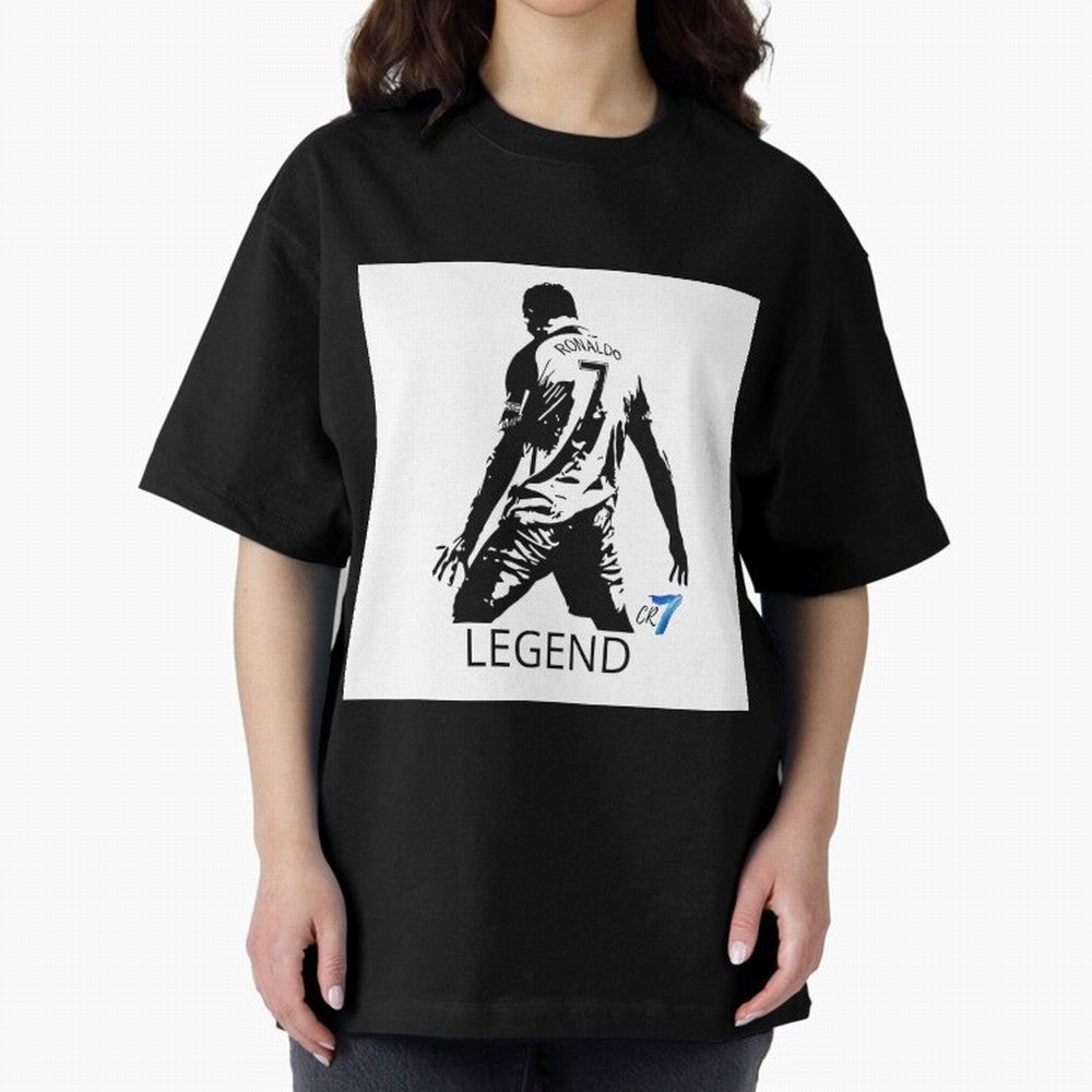 RONALDO legend CR7 Oversized T-Shirt Experience the FIFA World Cup 2026 Group Stage Journey through Mbappe and Neymar Highlights, England Pride, Worldwide Fan Energy, Dramatic Goals, Stadium Lights and Championship Celebrations; Ideal for