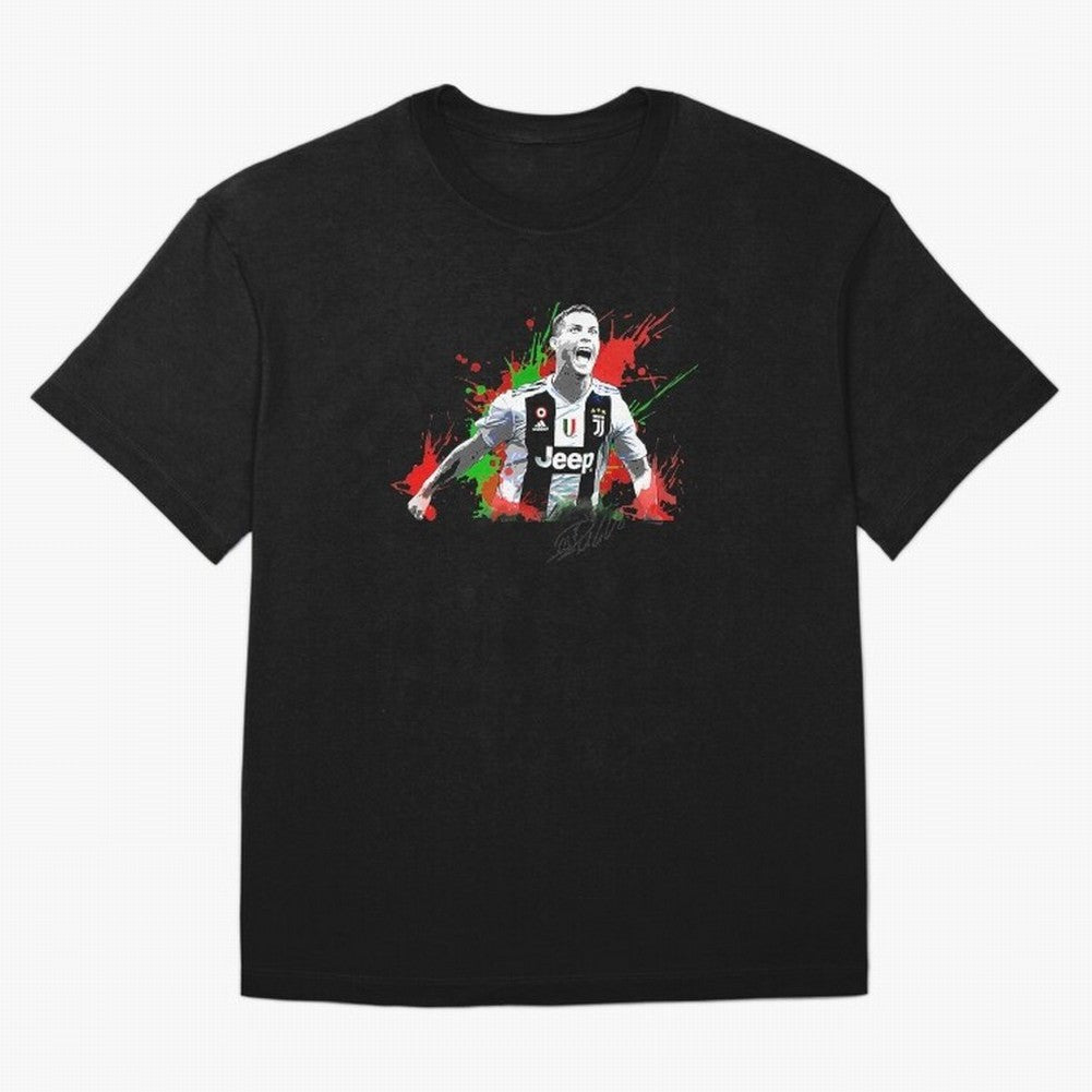 Cristiano Ronaldo Fan Oversized T-Shirt Bring Trophy Dreams to the FIFA World Cup 2026 Journey through Mbappe and Neymar Highlights, France and Portugal Pride, Stadium Memories, Football Loyalty, International Chants and Championship Tradition;