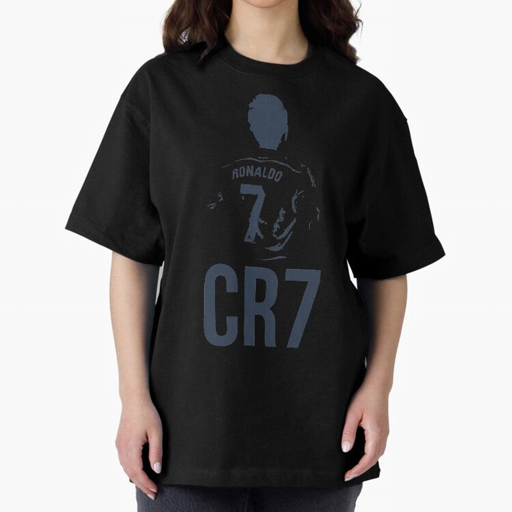 CR7 - Cristiano Ronaldo Oversized T-Shirt Show Your Love for Match Day Hype around FIFA World Cup 2026, Haaland and Mbappe, Spain and Netherlands, Soccer Culture, Superstar Moments, National Team Dreams and Competitive Fire; Ideal for Football