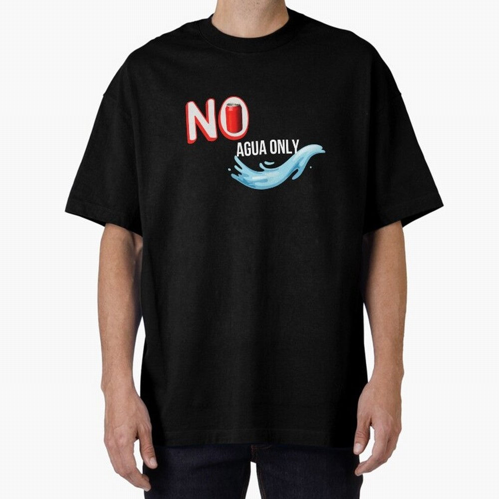 Cristiano Ronaldo - No Soda Coca Drink Agua Water Only Oversized T-Shirt Experience the Global Stage of FIFA World Cup 2026 Spirit, Made for Brazil, Cristiano Ronaldo, Sports Nostalgia, International Competition, Famous Players and Unforgettable
