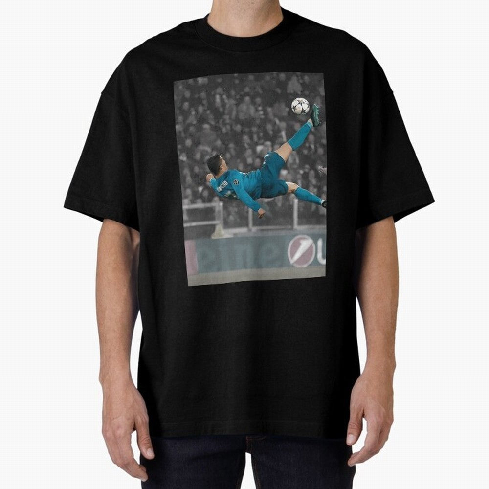 C Ronaldo Poster	 Oversized T-Shirt Relive the Noise and Pride of FIFA World Cup 2026 Inspired by Messi, CR7 and Mbappe, Argentina and Brazil Energy, Classic Soccer Heritage, Championship Pressure, Fan Loyalty and International Pride; Perfect for