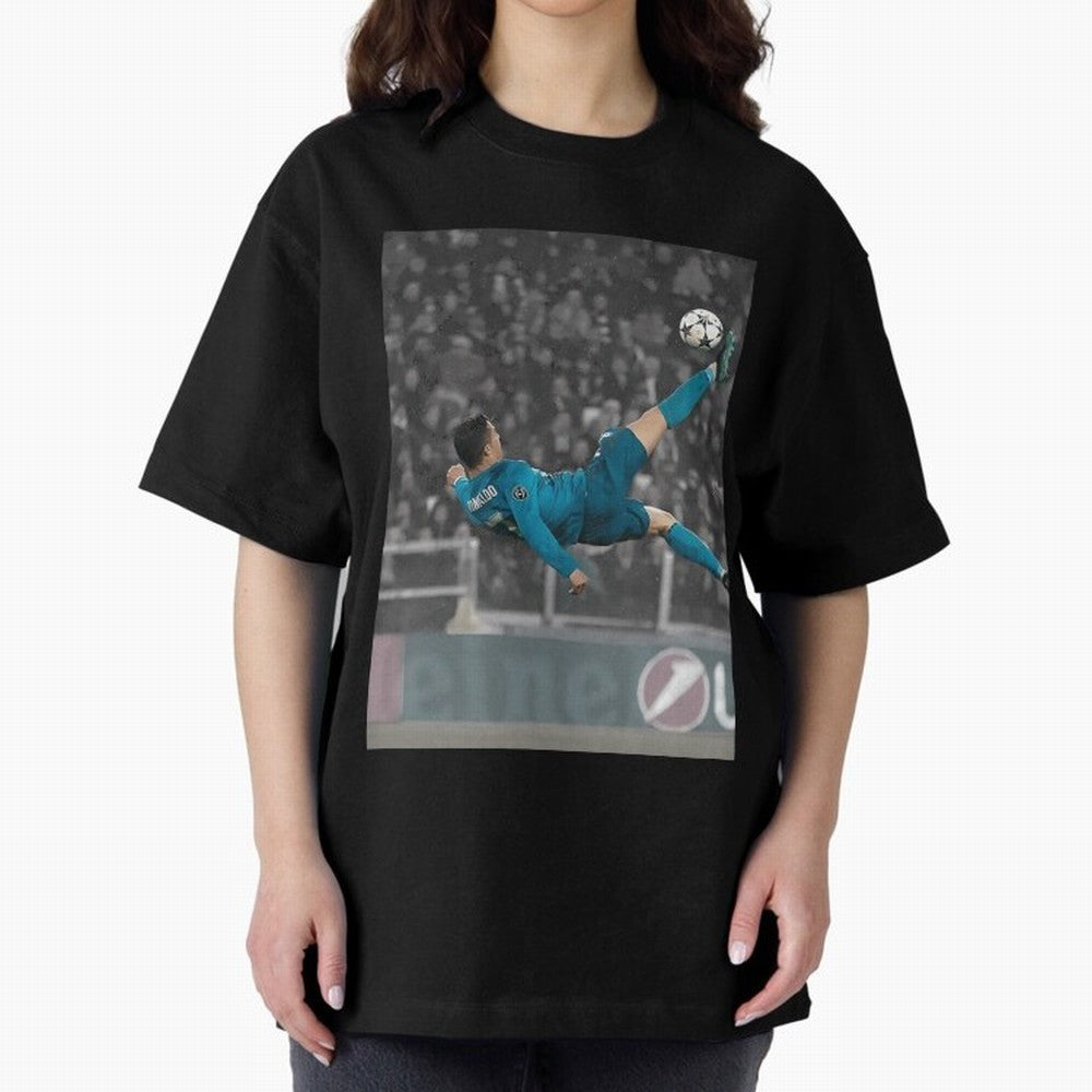 C Ronaldo Poster	 Oversized T-Shirt Relive the Noise and Pride of FIFA World Cup 2026 Inspired by Messi, CR7 and Mbappe, Argentina and Brazil Energy, Classic Soccer Heritage, Championship Pressure, Fan Loyalty and International Pride; Perfect for