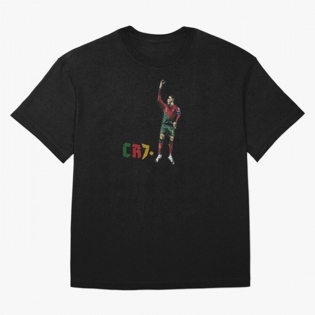 CR7. Oversized T-Shirt Experience Global Football Passion for FIFA World Cup 2026, Centered on Neymar, Haaland and Cristiano Ronaldo, Brazil, Portugal and Argentina, Sports Nostalgia, International Competition, Famous Players and Unforgettable