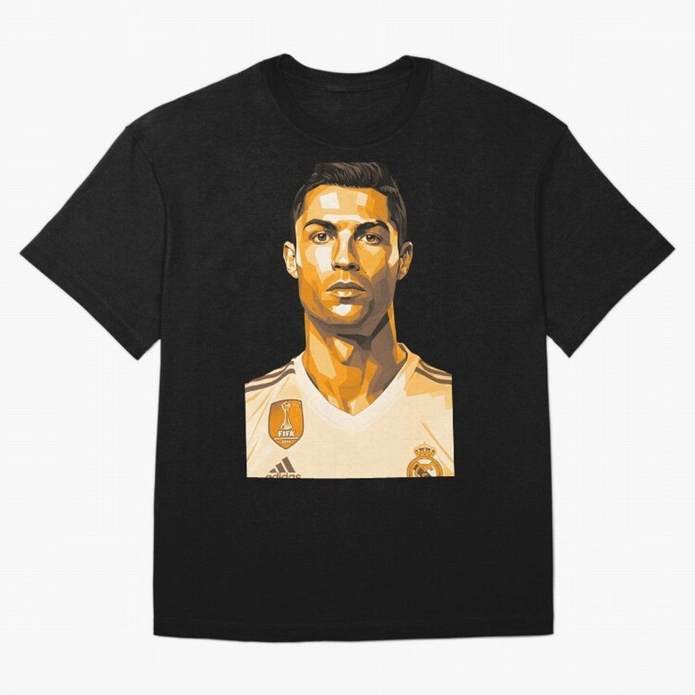 Ronaldo Oversized T-Shirt Show Championship Spirit for Global Football Passion for FIFA World Cup 2026 Group Stage, Inspired by CR7, Spain, Supporter Pride, Iconic Celebrations, Legendary Names and Global Match Day Energy; Ideal for Fans Who Follow