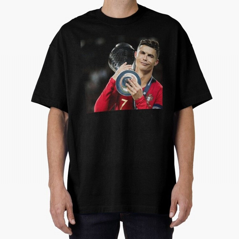 Ronaldo Oversized T-Shirt Celebrate Every Goal in FIFA World Cup 2026 Spirit, Made for Germany, Haaland and Mbappe, Classic Soccer Heritage, Championship Pressure, Fan Loyalty and International Pride; Perfect for Fans, Collectors, Family