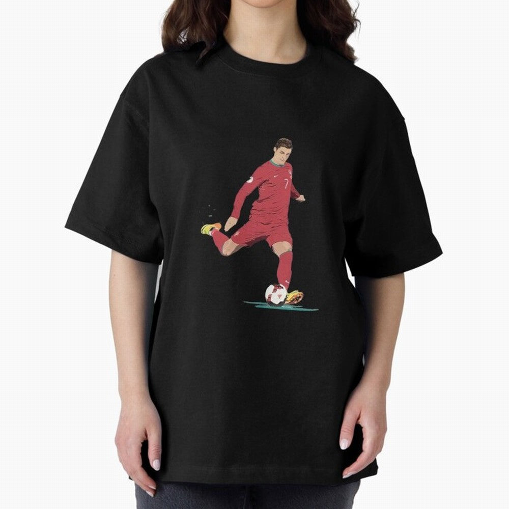 Cristiano ronaldo portugal 2022 Oversized T-Shirt Relive the Noise and Pride of Global Football Passion for FIFA World Cup 2026 Group Stage, Driven by Haaland and Mbappe, Argentina and Brazil, Match Day Excitement, Supporter Culture, Golden Goals