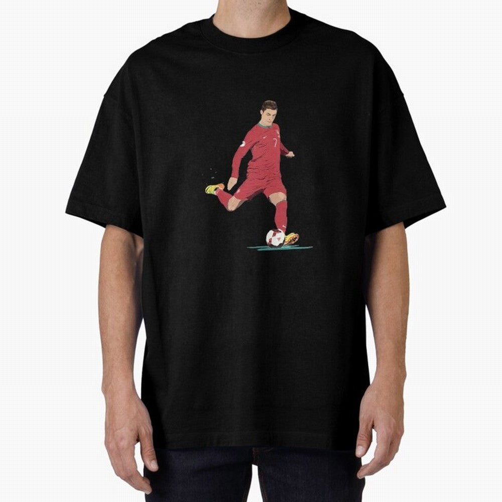 Cristiano ronaldo portugal 2022 Oversized T-Shirt Relive the Noise and Pride of Global Football Passion for FIFA World Cup 2026 Group Stage, Driven by Haaland and Mbappe, Argentina and Brazil, Match Day Excitement, Supporter Culture, Golden Goals