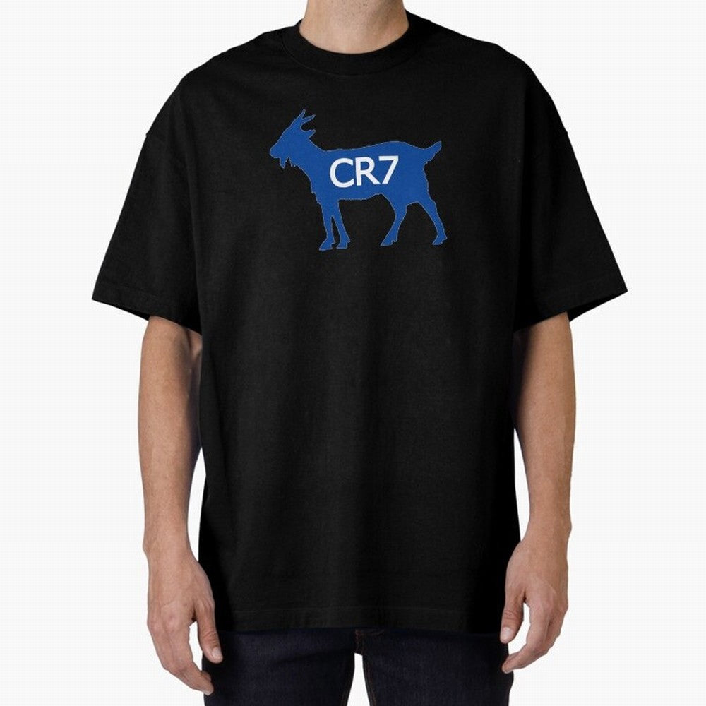 CR7 GOAT Blue Oversized T-Shirt Bring Retro Soccer Energy to FIFA World Cup 2026 USA Canada Mexico Built around Cristiano Ronaldo, France and Portugal Energy, Fan Favorite Moments, National Team Passion, Big Match Drama and Soccer History; Built