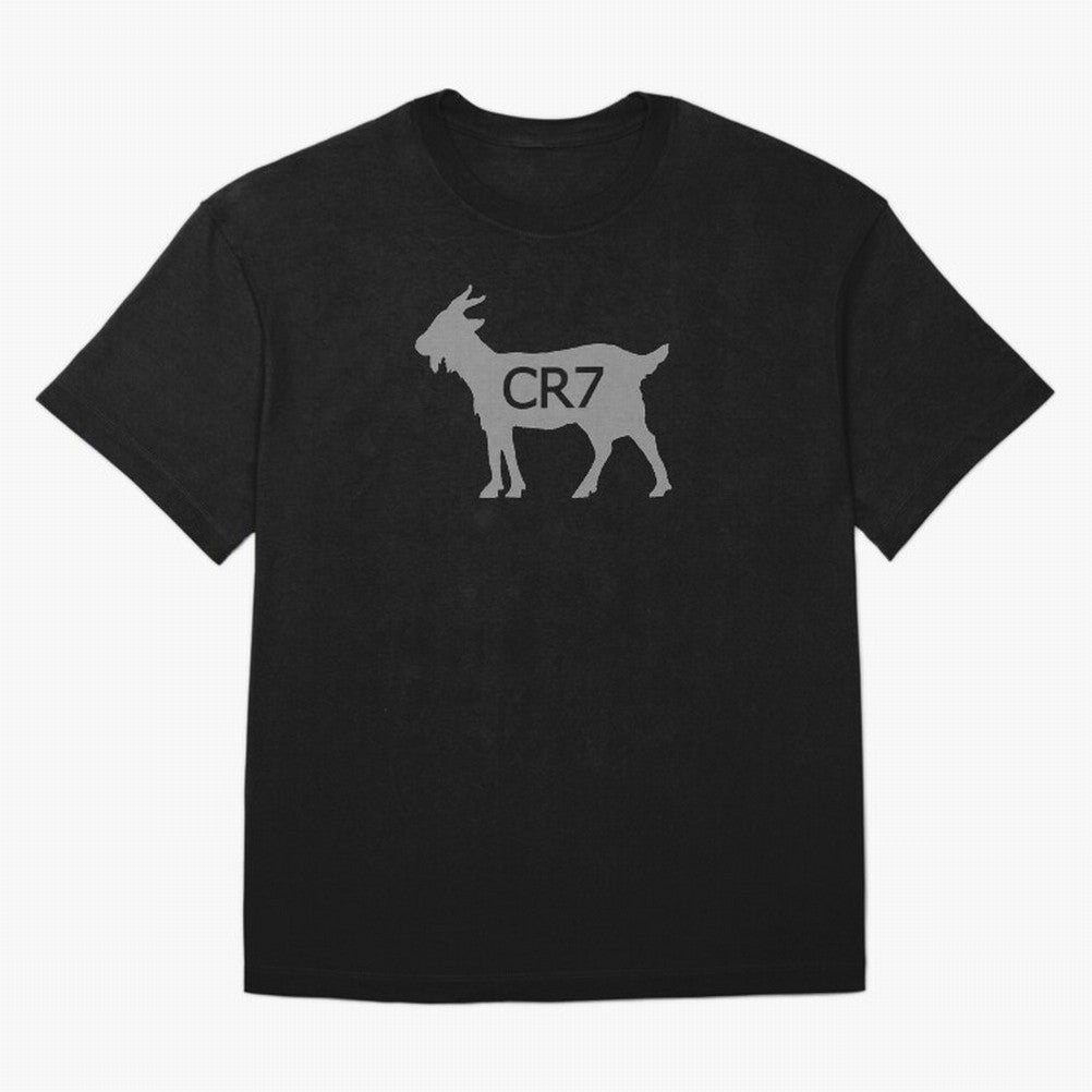 CR7 GOAT Grey 2 Oversized T-Shirt Celebrate the Next Chapter of the FIFA World Cup 2026 Journey through Mbappe and Neymar Highlights, Brazil Pride, Champion Mindset, Group Stage Buzz, Knockout Tension and Passionate Fan Culture; Made for Die Hard
