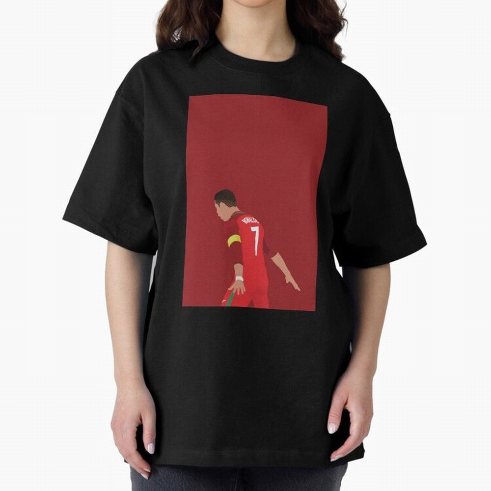 CR7 Oversized T-Shirt Enjoy the FIFA World Cup 2026 USA Canada Mexico Journey through Cristiano Ronaldo, Haaland and CR7 Highlights, Brazil Pride, Fan Favorite Moments, National Team Passion, Big Match Drama and Soccer History; Great for Watch