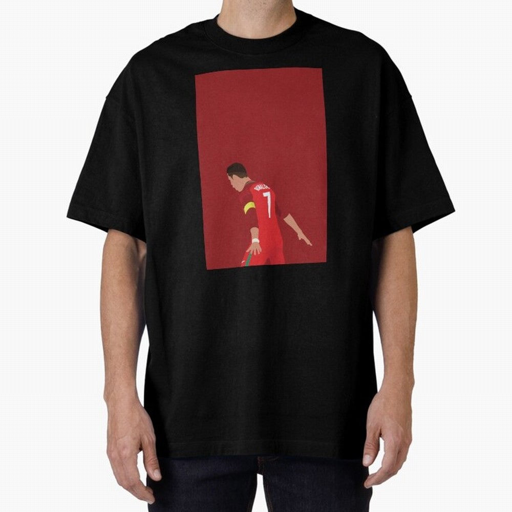 CR7 Oversized T-Shirt Enjoy the FIFA World Cup 2026 USA Canada Mexico Journey through Cristiano Ronaldo, Haaland and CR7 Highlights, Brazil Pride, Fan Favorite Moments, National Team Passion, Big Match Drama and Soccer History; Great for Watch