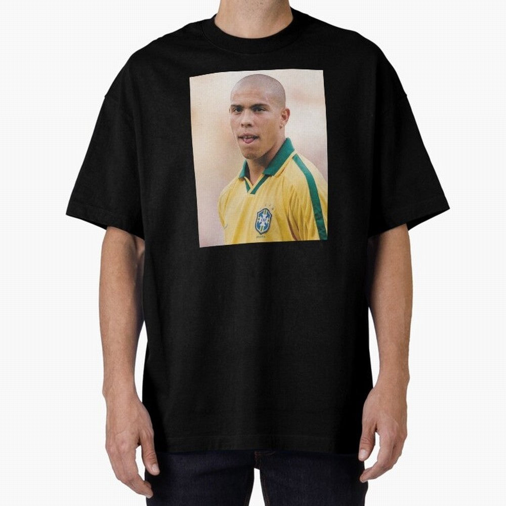 Art Ronaldo Luis Nazario de Lima Oversized T-Shirt Share the Excitement of the FIFA World Cup 2026 USA Canada Mexico Journey through CR7 Highlights, Argentina and Brazil Pride, Vintage Soccer Flavor, Modern Football Stars, National Flags and Final