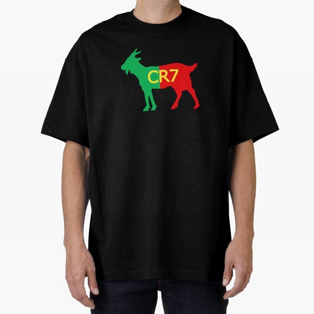 CR7 GOAT Tuga 3 Oversized T-Shirt Cheer for the FIFA World Cup 2026 Group Stage Journey through Mbappe Highlights, Portugal Pride, Global Supporter Spirit, Legendary Goals, National Colors and Tournament Celebration; Perfect for People Who Love