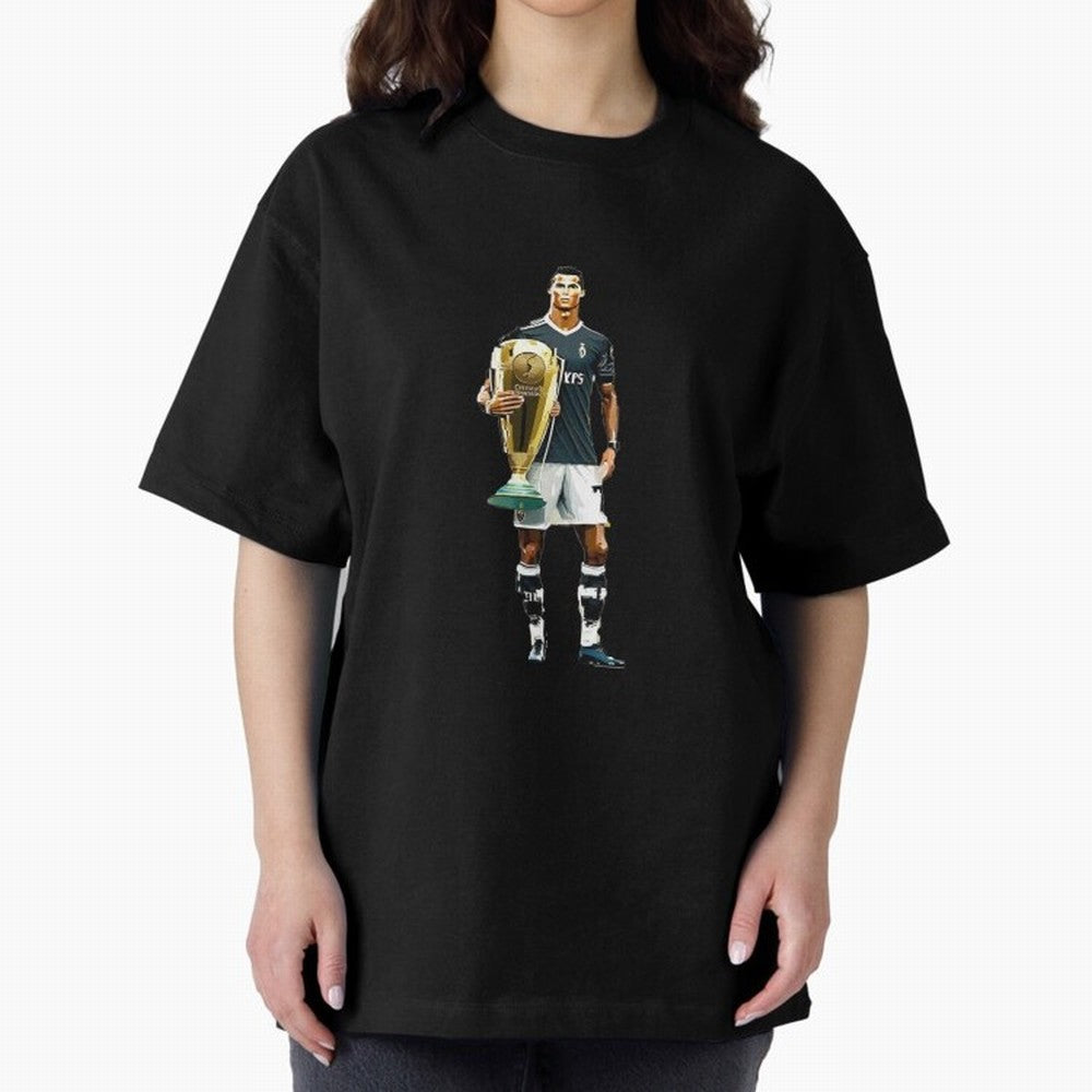 Cristiano Ronaldo CR7 Game Time Pixel Artwork Futbol Soccer Oversized T-Shirt Back Your Heroes with the FIFA World Cup 2026 Group Stage Journey through Cristiano Ronaldo Highlights, France and Portugal Pride, Fan Favorite Moments, National Team