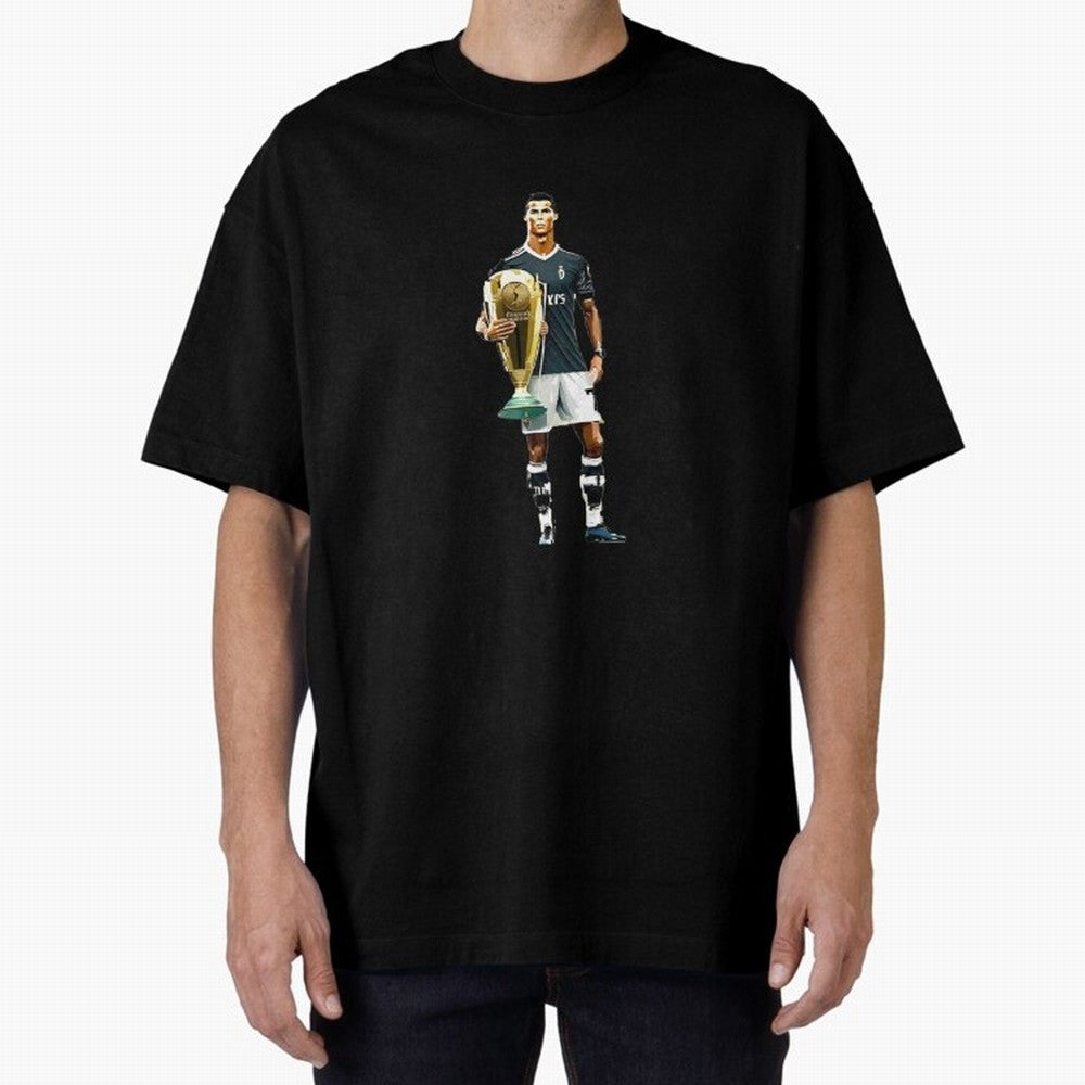 Cristiano Ronaldo CR7 Game Time Pixel Artwork Futbol Soccer Oversized T-Shirt Back Your Heroes with the FIFA World Cup 2026 Group Stage Journey through Cristiano Ronaldo Highlights, France and Portugal Pride, Fan Favorite Moments, National Team