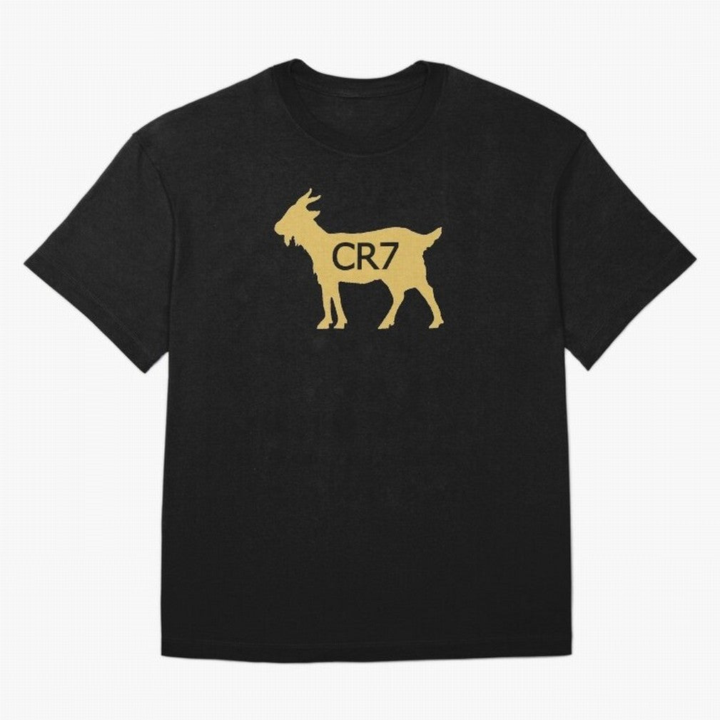 CR7 GOAT Gold Oversized T-Shirt Share the Excitement of FIFA World Cup 2026 Group Stage for Fans of Haaland and Mbappe and Spain and Netherlands, Bringing Fan Favorite Moments, National Team Passion, Big Match Drama and Soccer History; Created for
