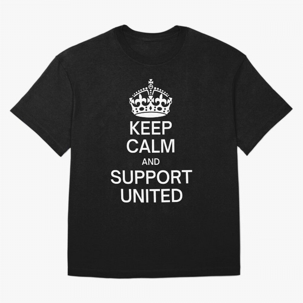 Keep Calm and Support United Oversized T-Shirt Celebrate Classic Football Spirit in Global Football Passion for FIFA World Cup 2026, Featuring Messi, Spain and Netherlands, Classic Soccer Heritage, Championship Pressure, Fan Loyalty and