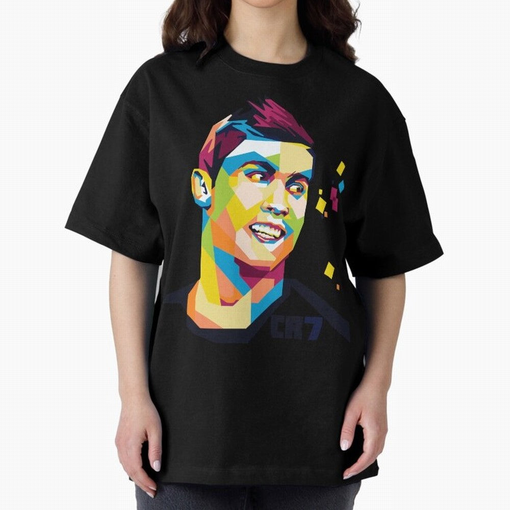 Cristiano Ronaldo Oversized T-Shirt Feel Match Day Hype around FIFA World Cup 2026 USA Canada Mexico, Messi, Argentina, France and Brazil, Football Festival Excitement, Trophy Ambitions, Country Rivalries and Star Player Buzz; Great for Watch