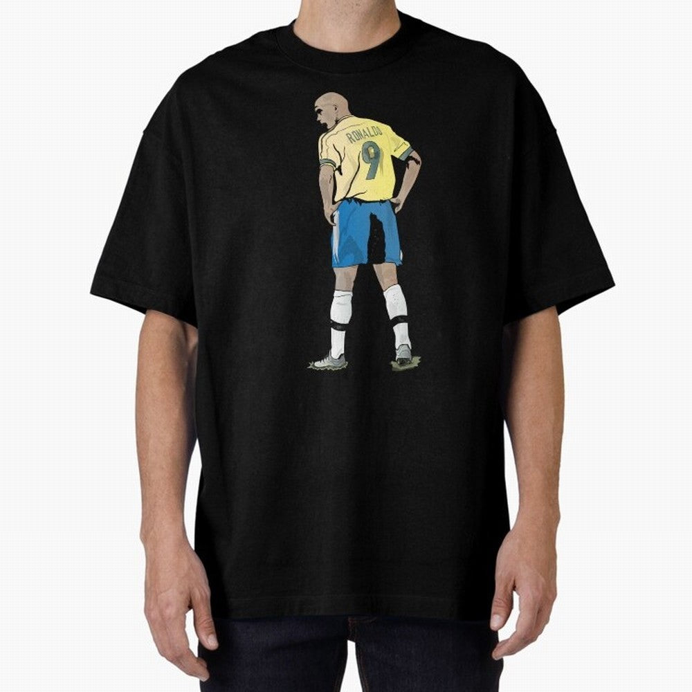 RONALDO NAZARIO 9 Oversized T-Shirt Represent the FIFA World Cup 2026 Group Stage Journey through Messi, Neymar and Mbappe Highlights, Spain and Netherlands Pride, Worldwide Fan Energy, Dramatic Goals, Stadium Lights and Championship Celebrations;