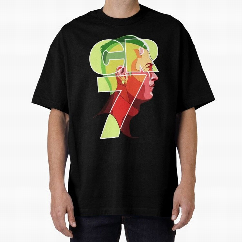 CR7 Football Legend ¨C Cristiano Ronaldo Inspired Design for True Fans Oversized T-Shirt Celebrate Soccer Greatness during FIFA World Cup 2026 Spirit, Capturing Portugal, Cristiano Ronaldo, Sports Nostalgia, International Competition, Famous