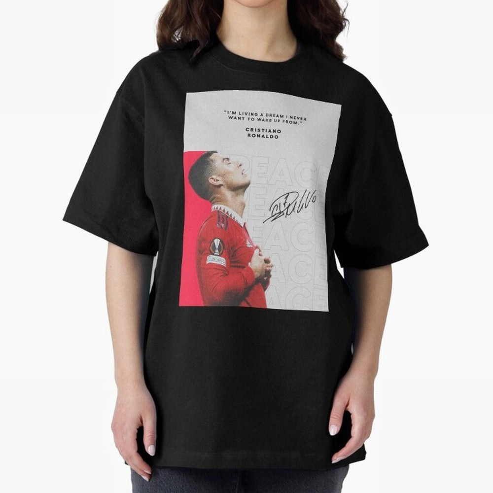 PEACE OF MIND Oversized T-Shirt Make the Season About Match Day Hype around FIFA World Cup 2026 USA Canada Mexico, Haaland, Germany, Retro Football Energy, Iconic Rivalries, Trophy Chase Drama and Stadium Atmosphere; Perfect for Supporters Who Want