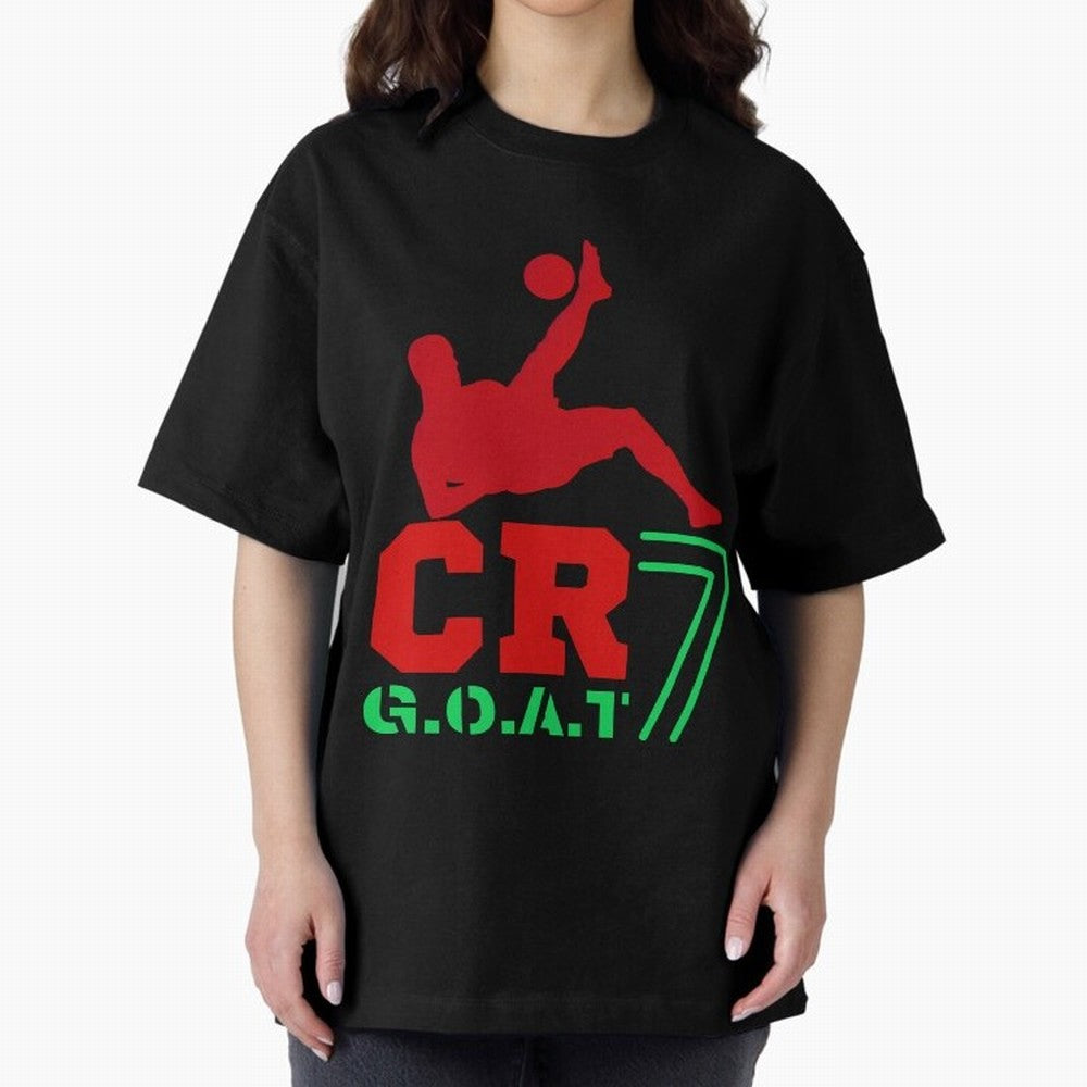 CR7 G.O.A.T Oversized T-Shirt Celebrate Unforgettable Nights in Global Football Passion for FIFA World Cup 2026 Group Stage, Built around Haaland and Mbappe, Brazil, Classic Soccer Heritage, Championship Pressure, Fan Loyalty and International