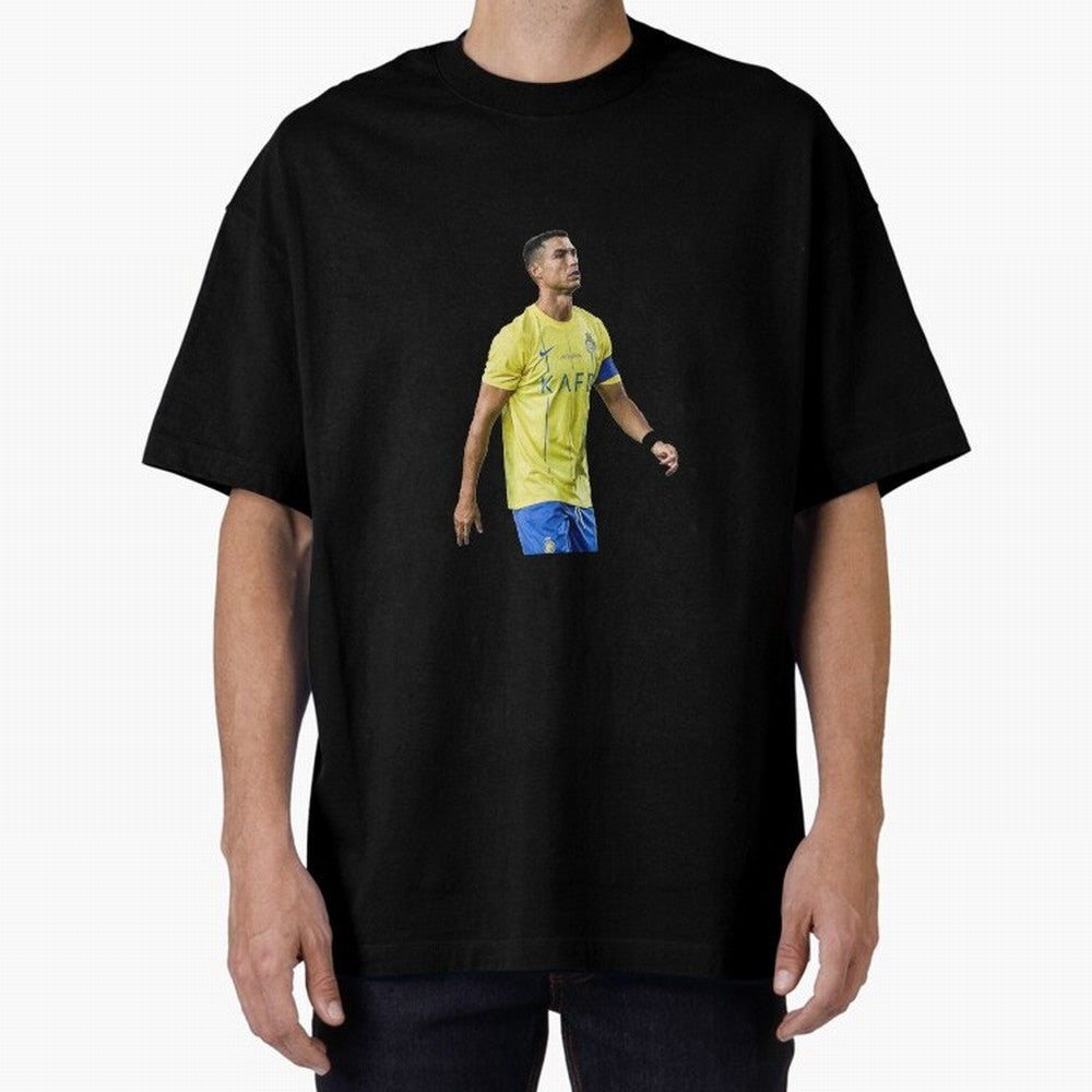 Ronaldo Al Nassar Oversized T-Shirt Celebrate Golden Goal Energy in FIFA World Cup 2026 USA Canada Mexico Spirit, Centered on Spain and Netherlands, Mbappe and Neymar, Supporter Pride, Iconic Celebrations, Legendary Names and Global Match Day