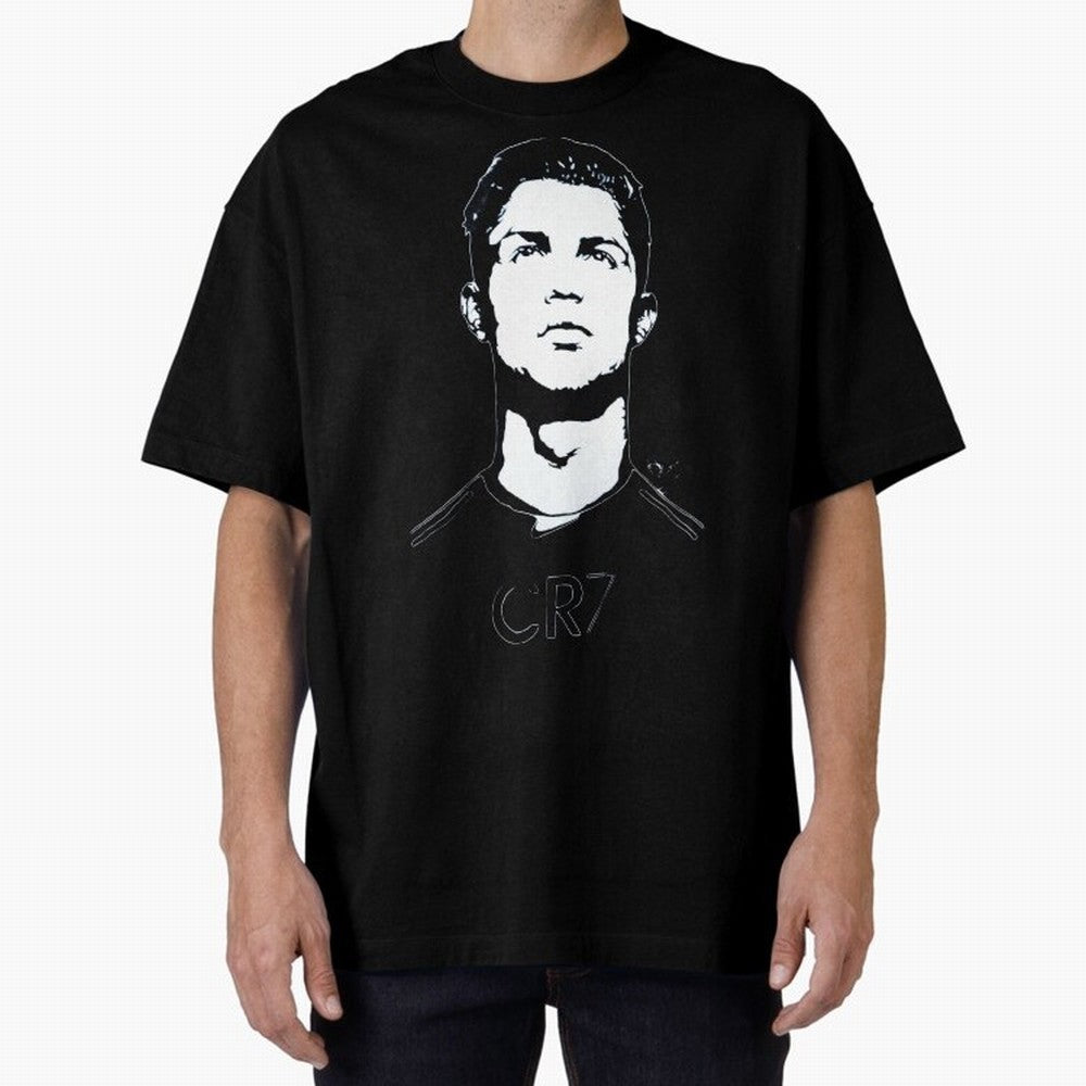 Cristiano Ronaldo Oversized T-Shirt Fuel FIFA World Cup 2026 Group Stage Spirit, Highlighting Germany, Messi, Neymar and Mbappe, Retro Football Energy, Iconic Rivalries, Trophy Chase Drama and Stadium Atmosphere; Great for Supporters Who Love