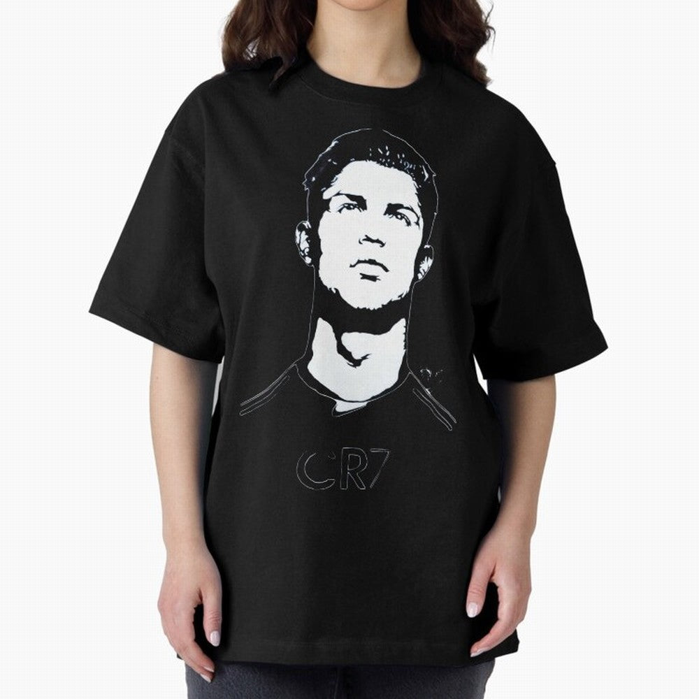 Cristiano Ronaldo Oversized T-Shirt Fuel FIFA World Cup 2026 Group Stage Spirit, Highlighting Germany, Messi, Neymar and Mbappe, Retro Football Energy, Iconic Rivalries, Trophy Chase Drama and Stadium Atmosphere; Great for Supporters Who Love