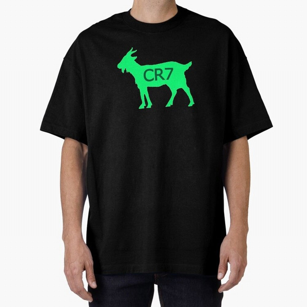 CR7 GOAT Saudi Arabia Green Oversized T-Shirt Support the Legends of FIFA World Cup 2026 Spirit, Driven by Brazil, Portugal and Argentina, Cristiano Ronaldo, Stadium Memories, Football Loyalty, International Chants and Championship Tradition; Great