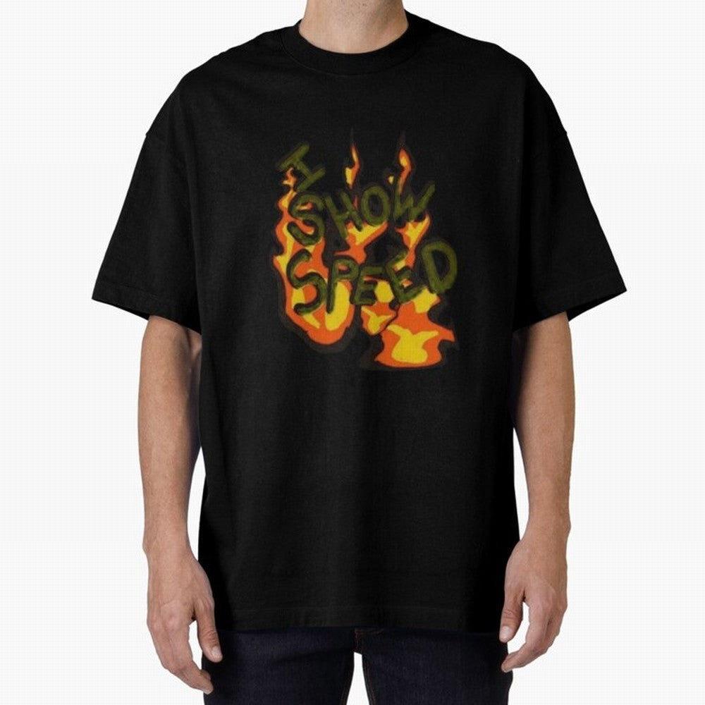 ISHOWSPEED MERCH LOGO 2 Oversized T-Shirt Make Your Look Match Match Day Hype around FIFA World Cup 2026 USA Canada Mexico, Haaland, Brazil, Portugal and Argentina, Classic Soccer Heritage, Championship Pressure, Fan Loyalty and International