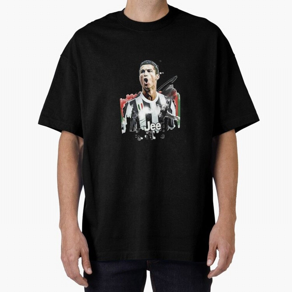 Ronaldo Oversized T-Shirt Celebrate the Magic of FIFA World Cup 2026 Spirit, Capturing Brazil, Mbappe, Championship Spirit, Famous Goals, Roaring Crowds and International Football Unity; Ideal for Passionate Fans Who Love Underdog Stories,