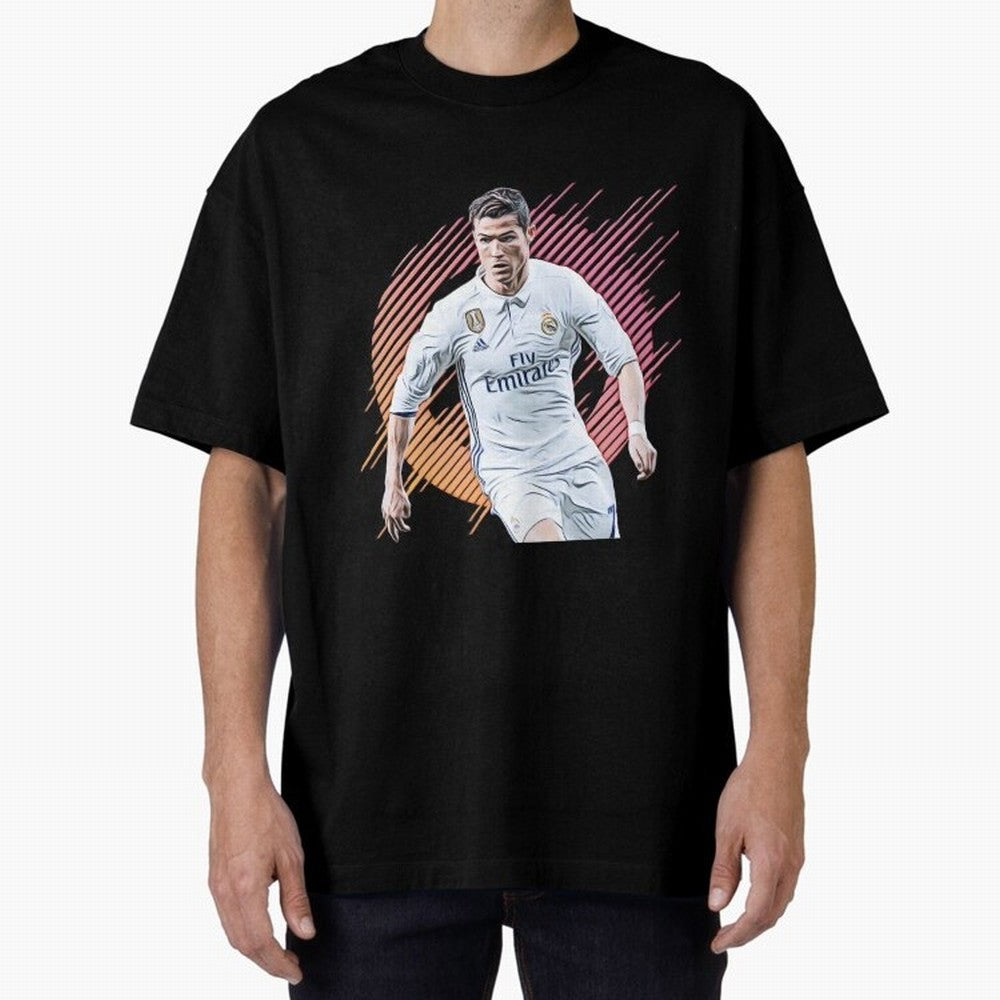 ronaldo christiano Oversized T-Shirt Remember Iconic Moments from Global Football Passion for FIFA World Cup 2026 USA Canada Mexico, Celebrating Mbappe and Neymar, Portugal, Football Festival Excitement, Trophy Ambitions, Country Rivalries and Star