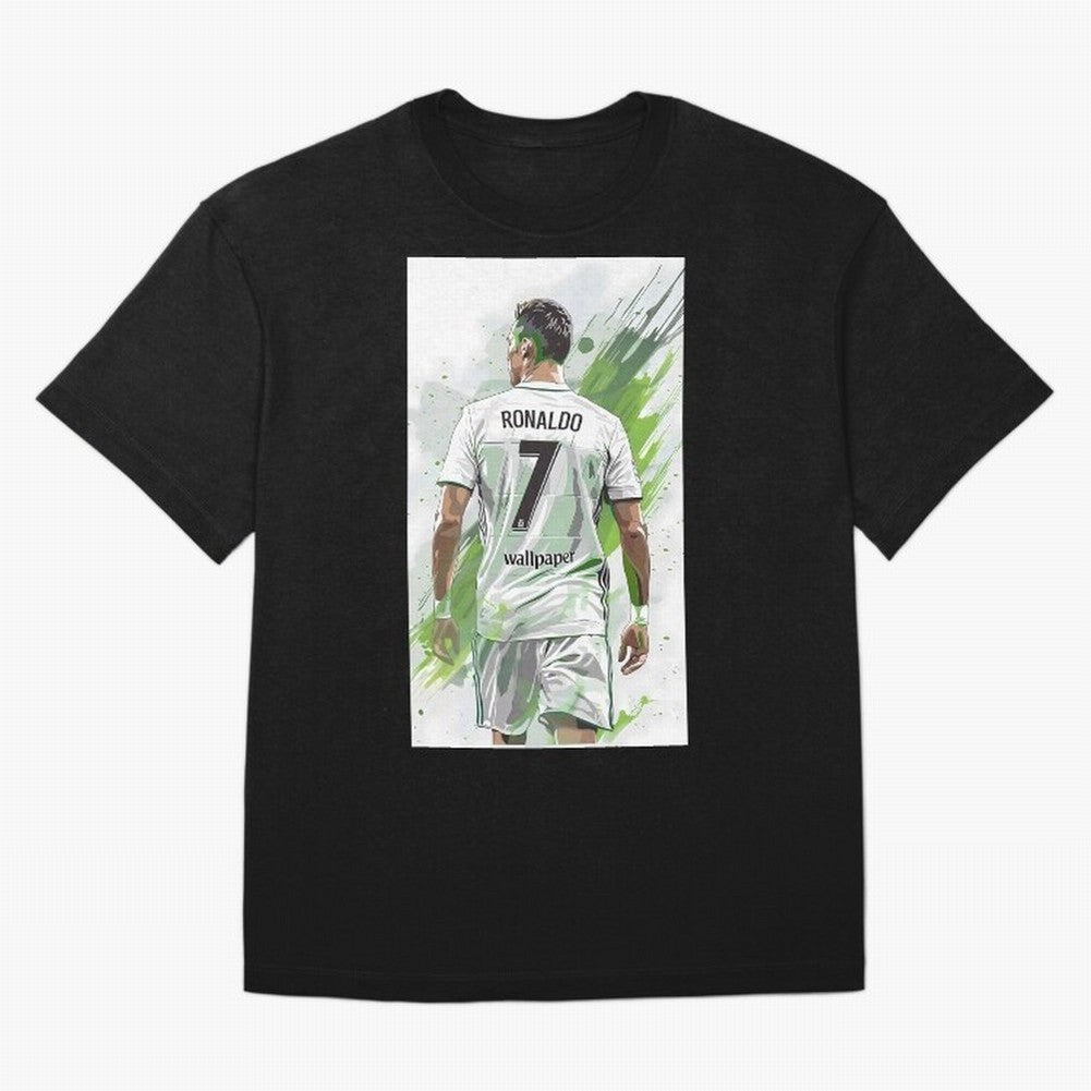 Ronaldo Oversized T-Shirt Celebrate Football Heritage in FIFA World Cup 2026 Spirit, Filled with England, France and Netherlands, Haaland and Mbappe, Vintage Soccer Flavor, Modern Football Stars, National Flags and Final Night Emotion; Great for