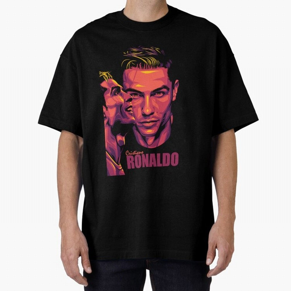 Cristiano Ronaldo Glow in the Dark Oversized T-Shirt Bring Legendary Rivalry Energy to FIFA World Cup 2026 Group Stage for Fans of Cristiano Ronaldo, Haaland and CR7 and Argentina, Bringing Football Festival Excitement, Trophy Ambitions, Country